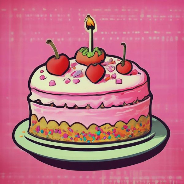 мультяшный тортик