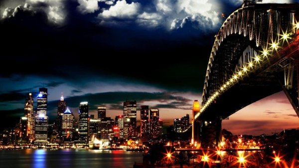 ночной мегаполис