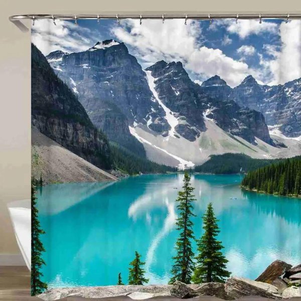 водонепроницаемая занавеска для ванной