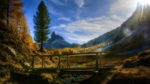 доломитовые альпы осень