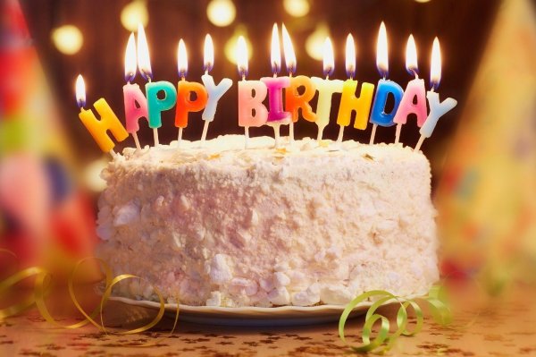 торт со свечами