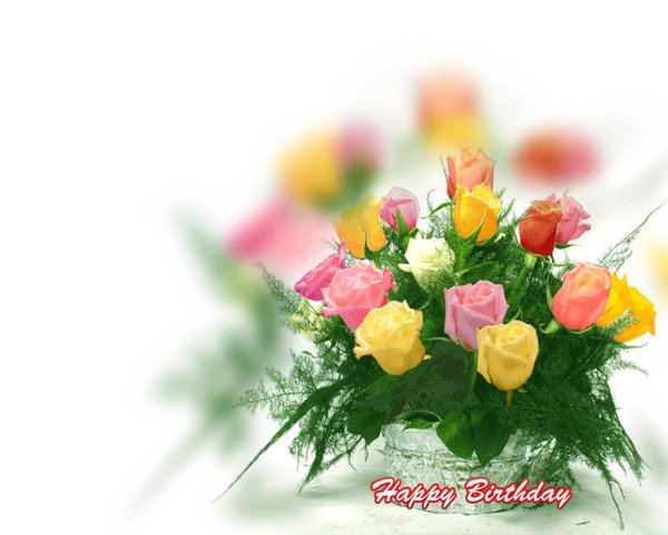 цветы поздравление с днем рождения женщине