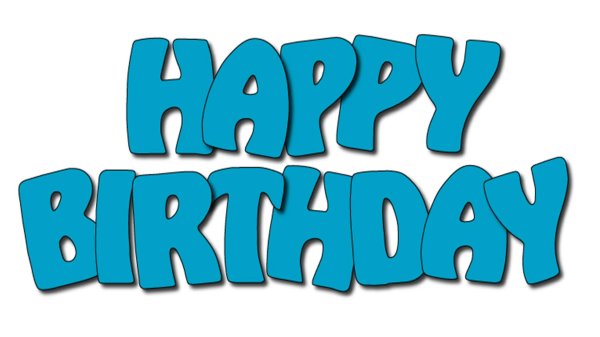 надпись хэппи бездей