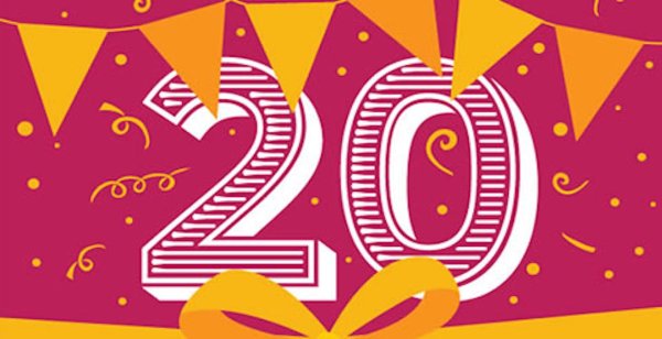 С 20 летием девушку с днем рождения