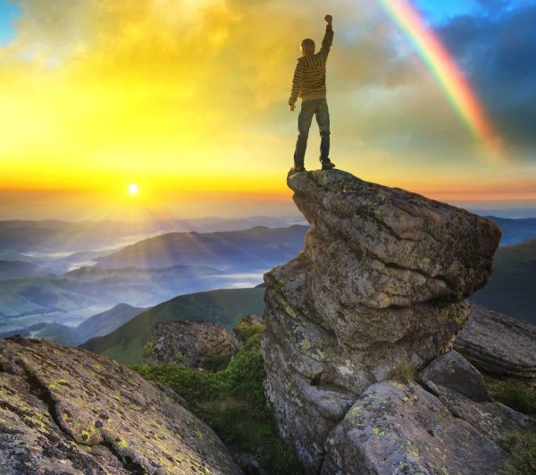 человек на вершине