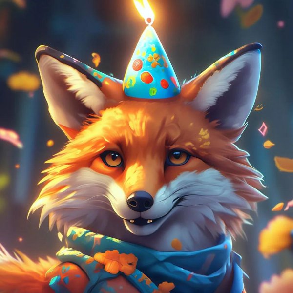 лиса новогодняя