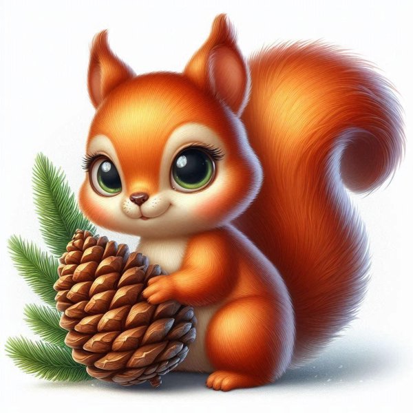 белочки мультяшные