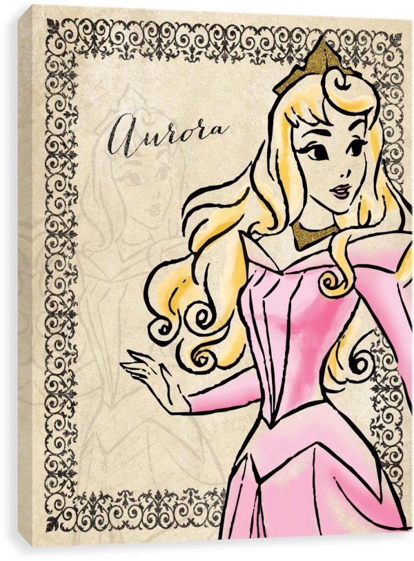 рисунки принцесс на холстах