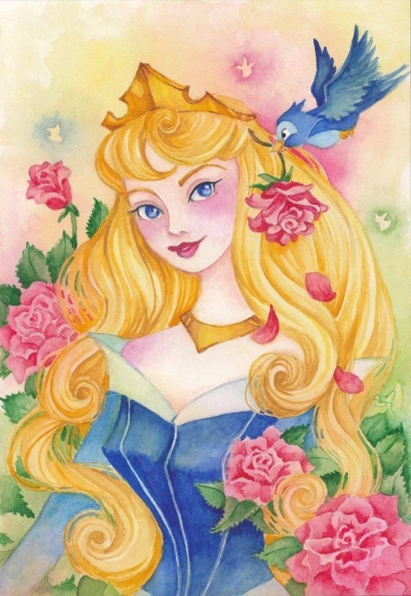 рисунки принцесс диснея