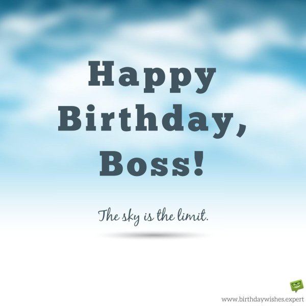happy birthday boss