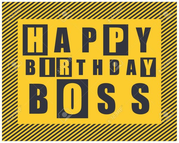 happy birthday boss