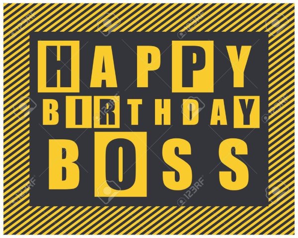 happy birthday boss