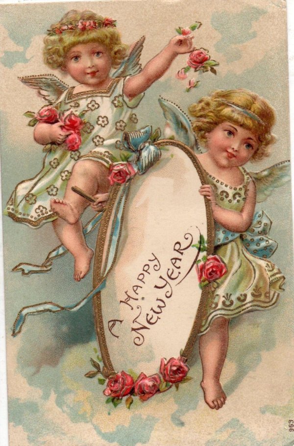 винтажные ангелочки для декупажа