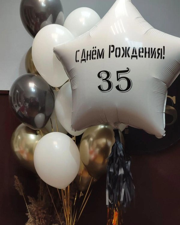 композиция шаров на день рождения