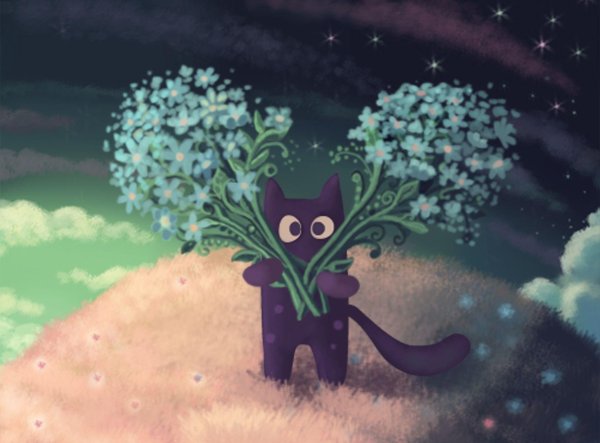 иллюстрация кот