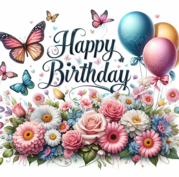 открытка ко дню рождению