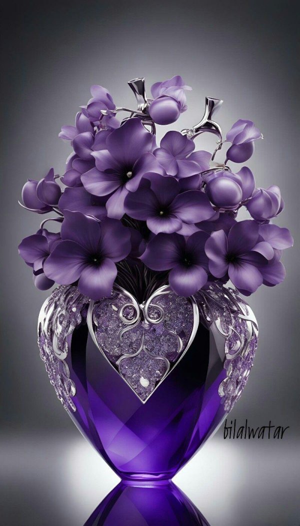 фиолетовое сердечко