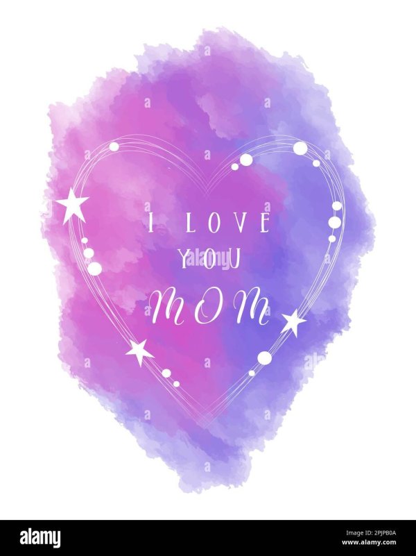 акварельные валентинки