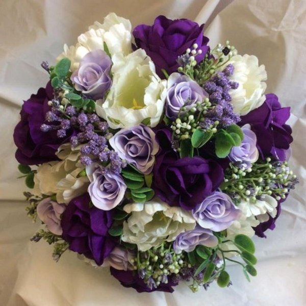 лавандовый букет невесты