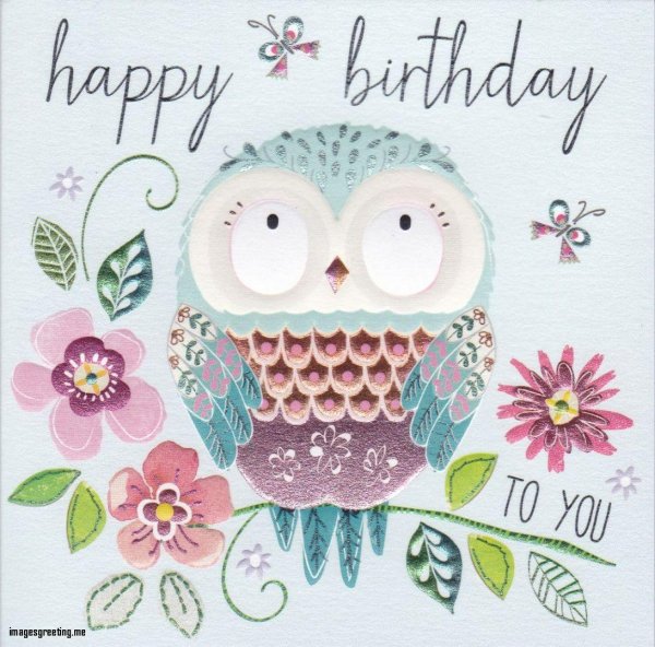 happy birthday owl