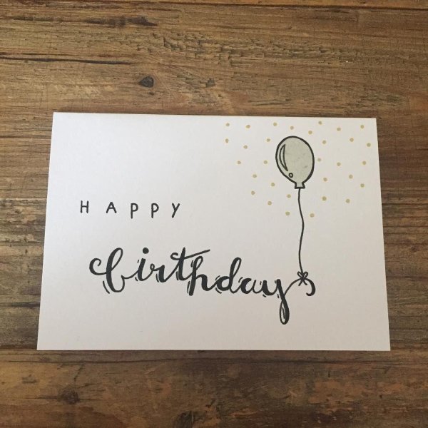 happy birthday calligraphy