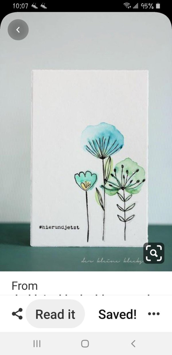 скетчинг одуванчик