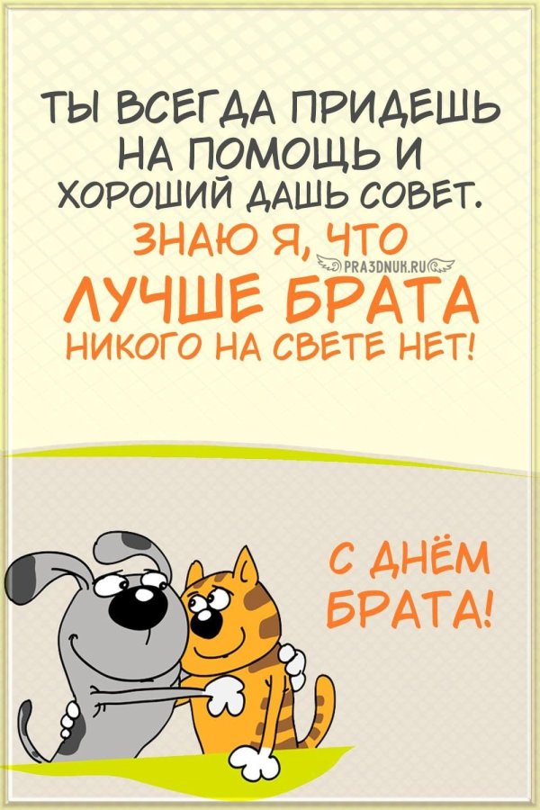 с днем брат