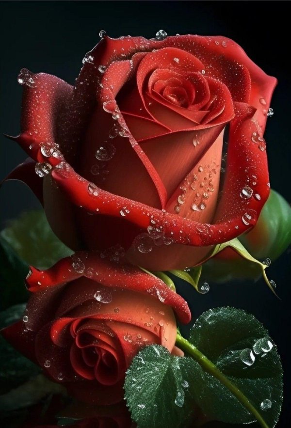 красивые розы красные