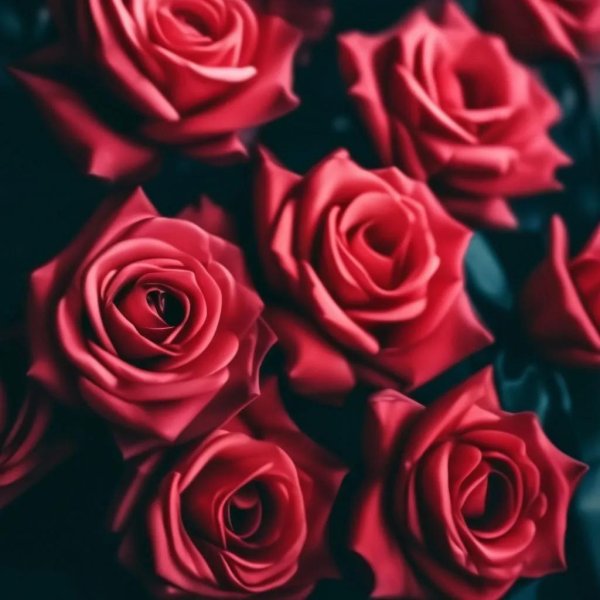 много красных роз