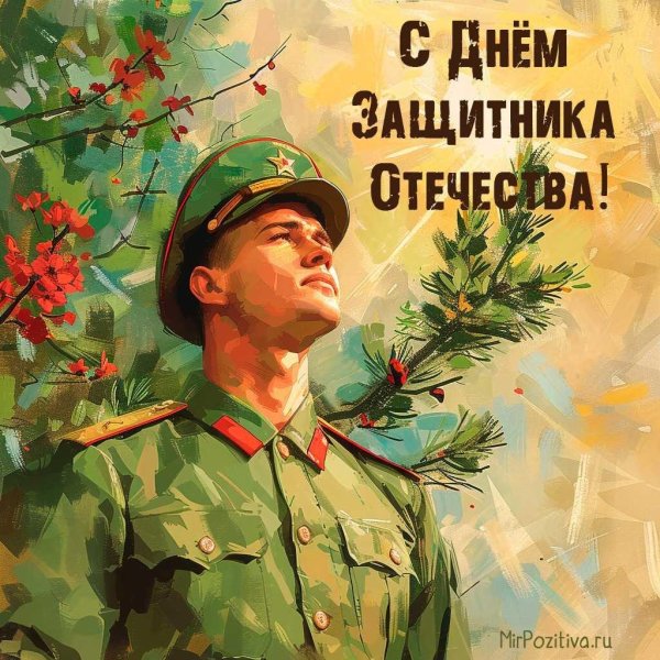 защитники отечества открытка