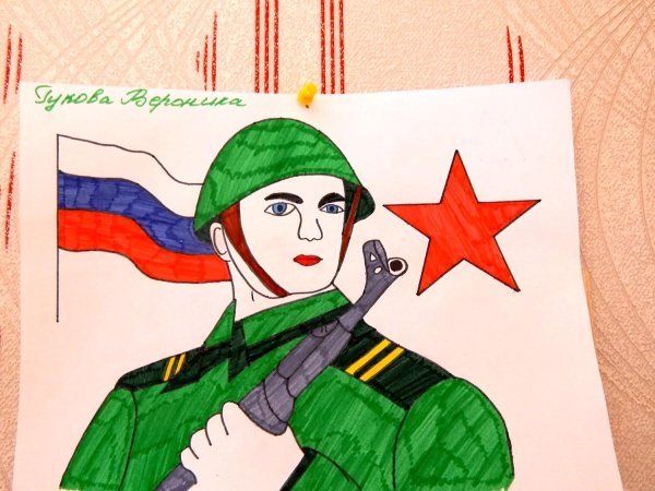 защитникам отечества рисунок