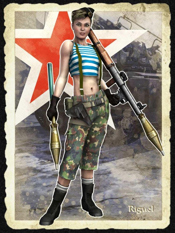 Девушки 23 февраля