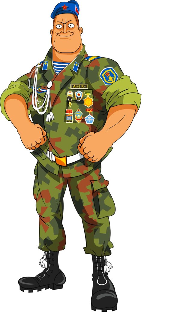 солдат мультяшный