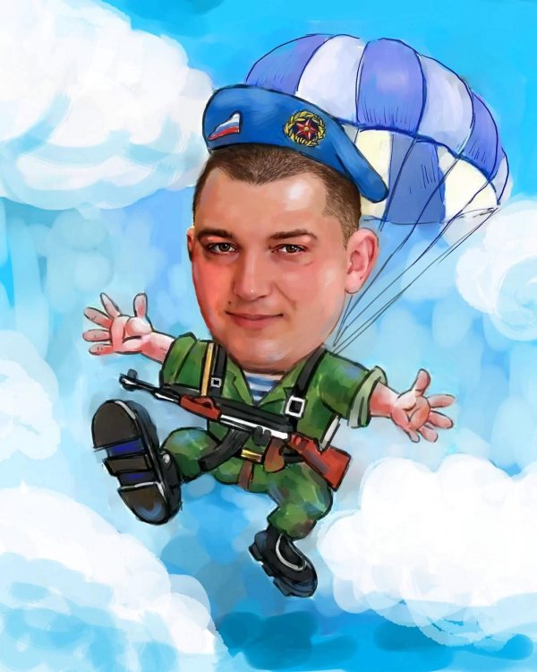 детские рисунки десантников