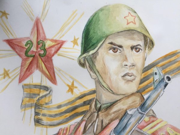 герои отечества рисунки