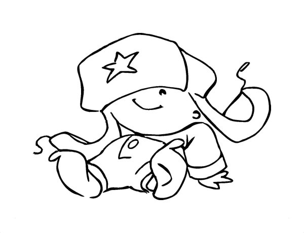 раскраска день защитника отечества