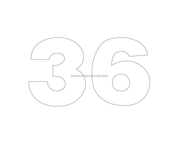 трафарет цифр