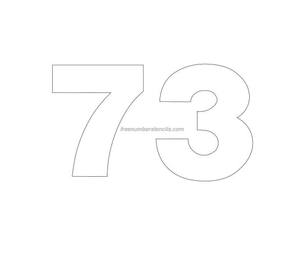 трафарет цифр