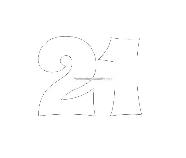 трафарет цифр