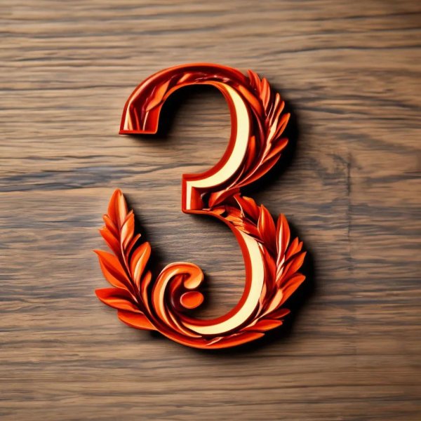 декоративные цифры