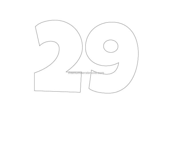 трафарет цифр