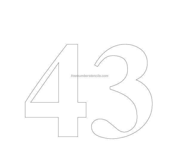 трафарет цифр