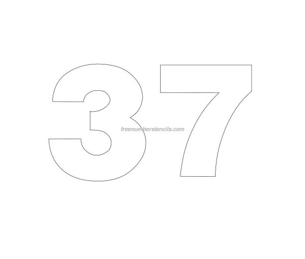 трафарет цифр