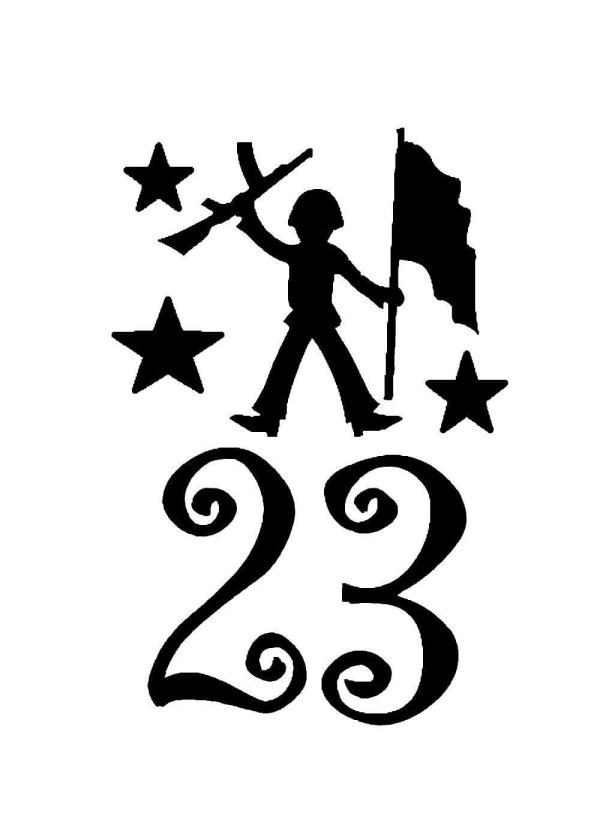 23 февраля силуэт