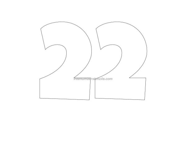 трафарет цифр