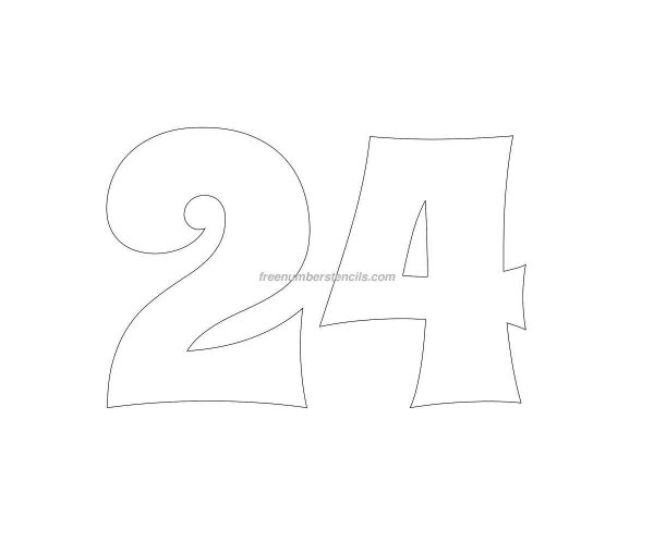 трафарет цифр