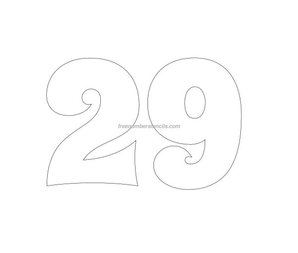 трафарет цифр