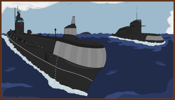 подлодка рисунок