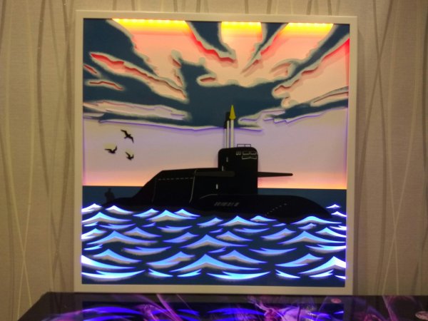 панно подводной лодки