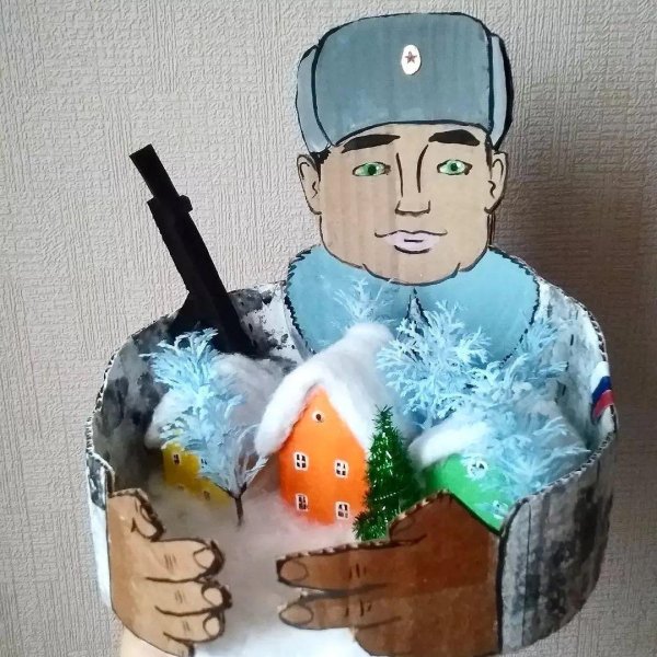 поделка солдат